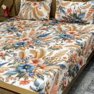 3D Digital Bedsheet Botanical Bliss king size set