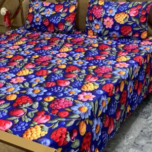 3D Digital Bedsheet Midnight Garden king size set